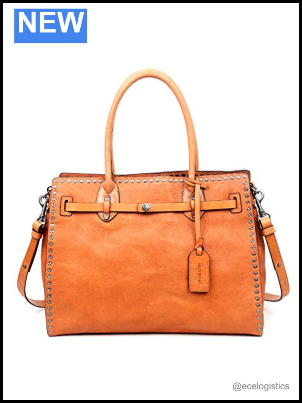 Genuine Leather Satchel Handbag - Western Style Top Handle Crossbody Bag